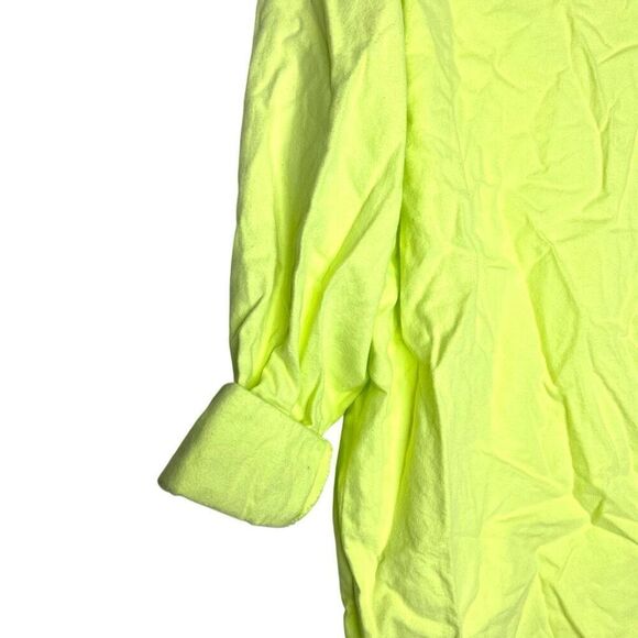 NEW Universal Thread Long Sleeve Flannel Button-Down Shirt Light Green Large - Picture 4 of 9